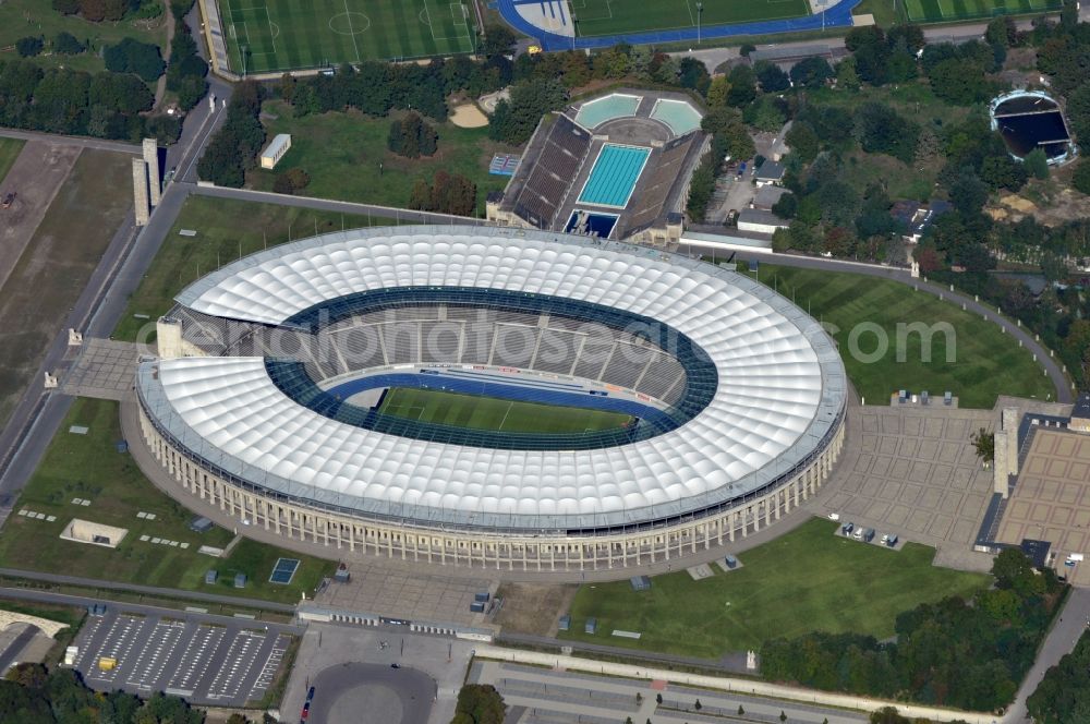 Berlin OT Westend from the bird's eye view: View of the Olympic Stadium Berlin