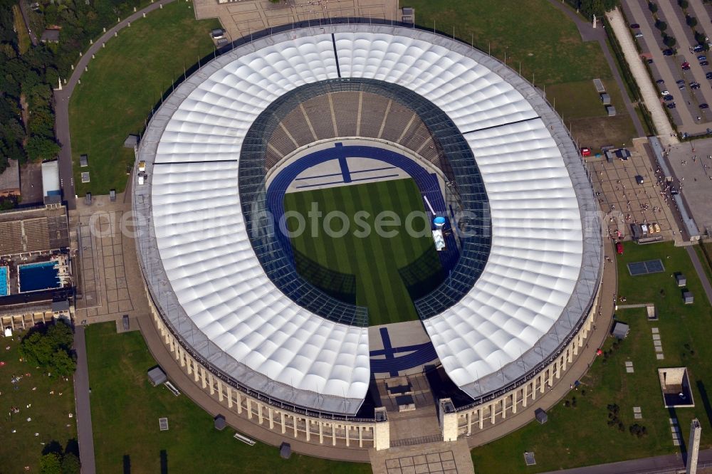 Berlin OT Westend from the bird's eye view: View of the Olympic Stadium in the district of Westend in Berlin