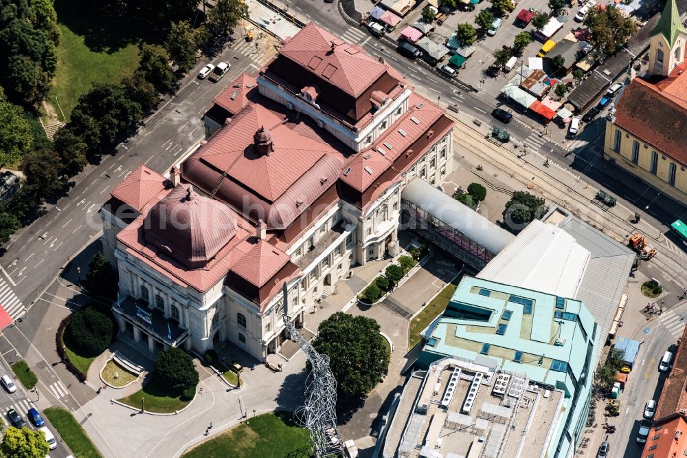 Aerial photograph Graz - Opera house Graz in Graz in Steiermark, Austria