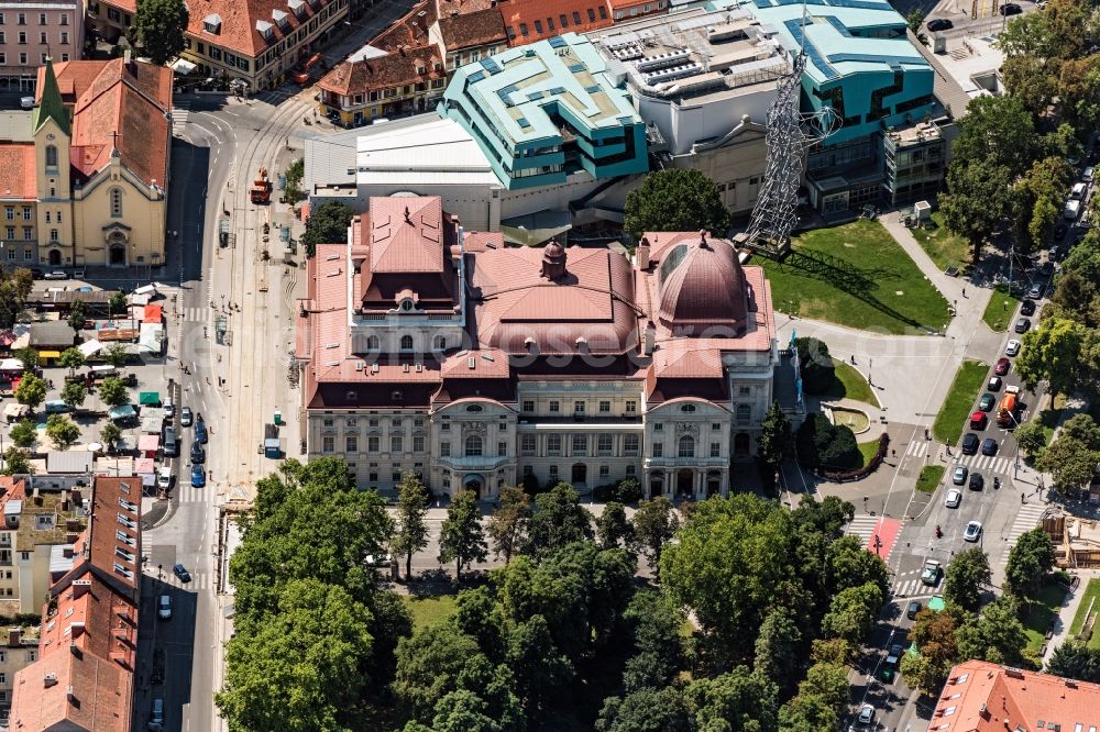 Aerial photograph Graz - Opera house Graz in Graz in Steiermark, Austria