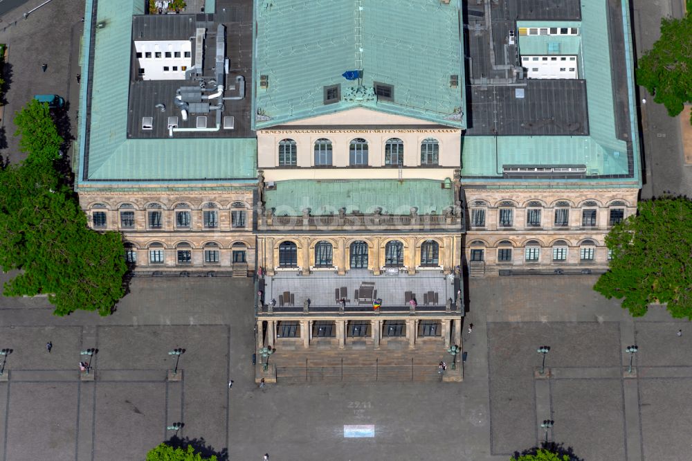 Aerial image Hannover - Opera house in Hannover in the state Lower Saxony, Germany