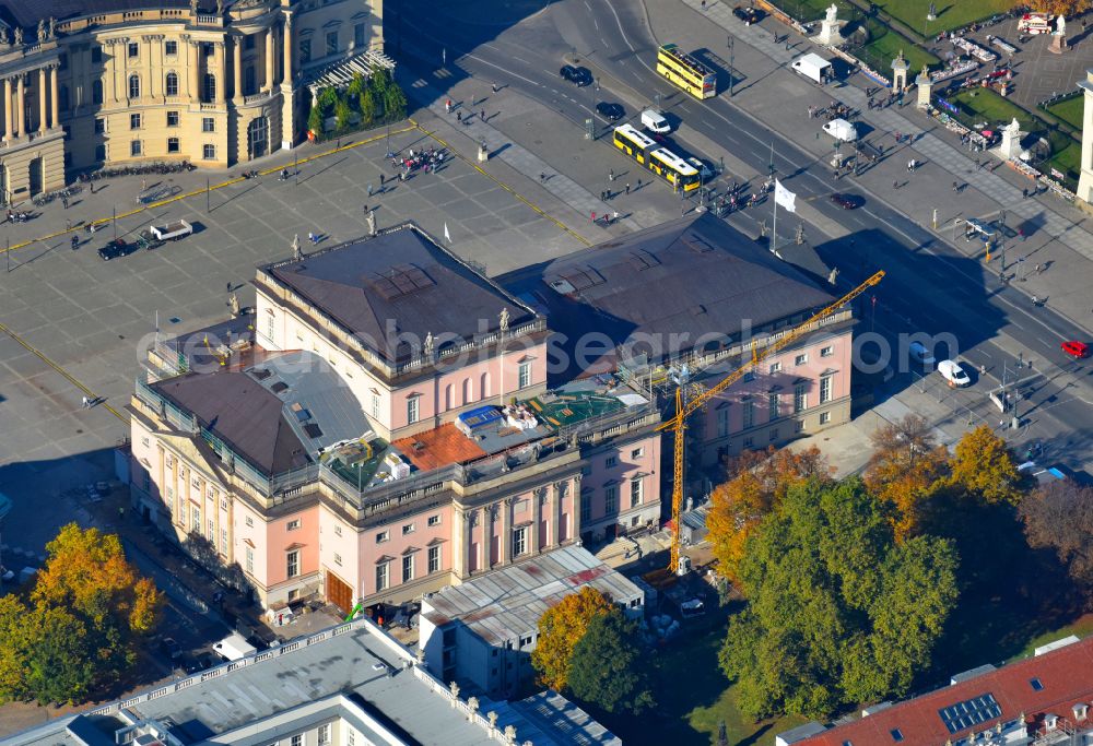 Aerial photograph Berlin - Opera house Staatsoper on street Unter den Linden in the district Mitte in Berlin, Germany