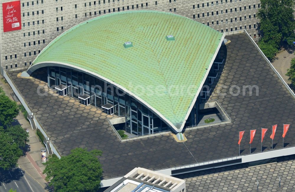 Aerial photograph Dortmund - Opera and Theater at Theater Square in Dortmund in North Rhine-Westphalia