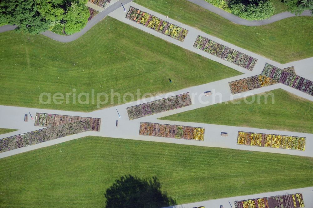 Aerial image Rathenow - View the grounds of the Federal horticultural show (BUGA) by 2015 in Rathenow in the German State of Brandenburg in the optics Park area. The village was already hosts the exibition Landesgartenschau (LAGA)