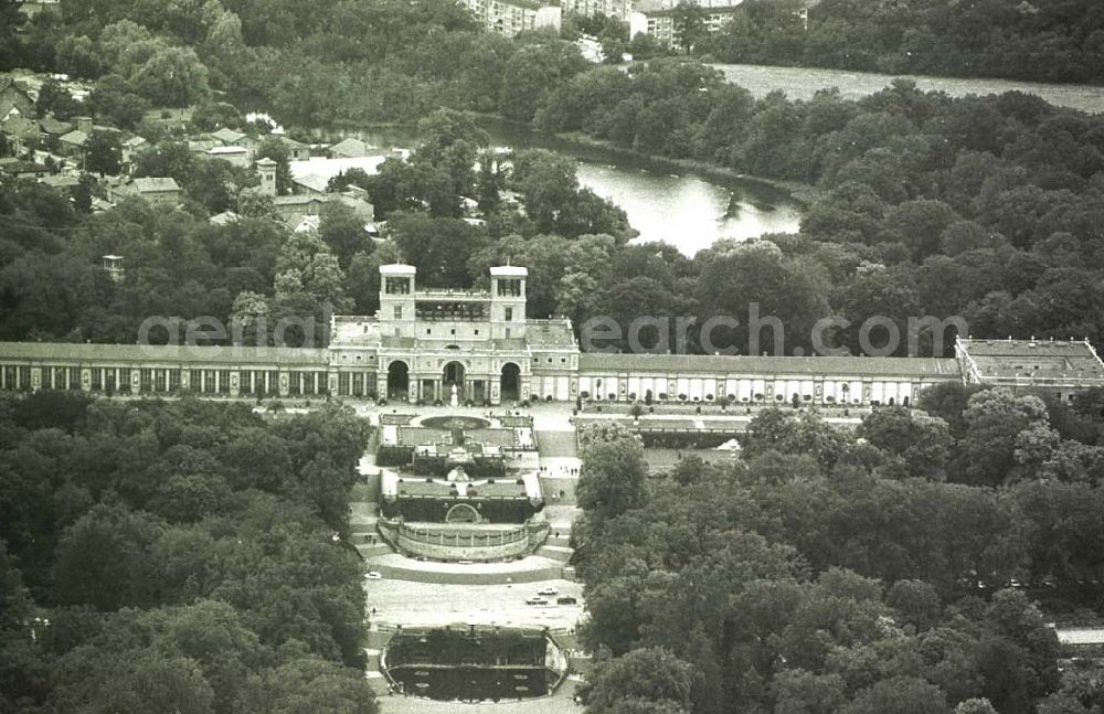 Aerial image Potsdam - Orangerie im Park Sanssouci in Potsdam.