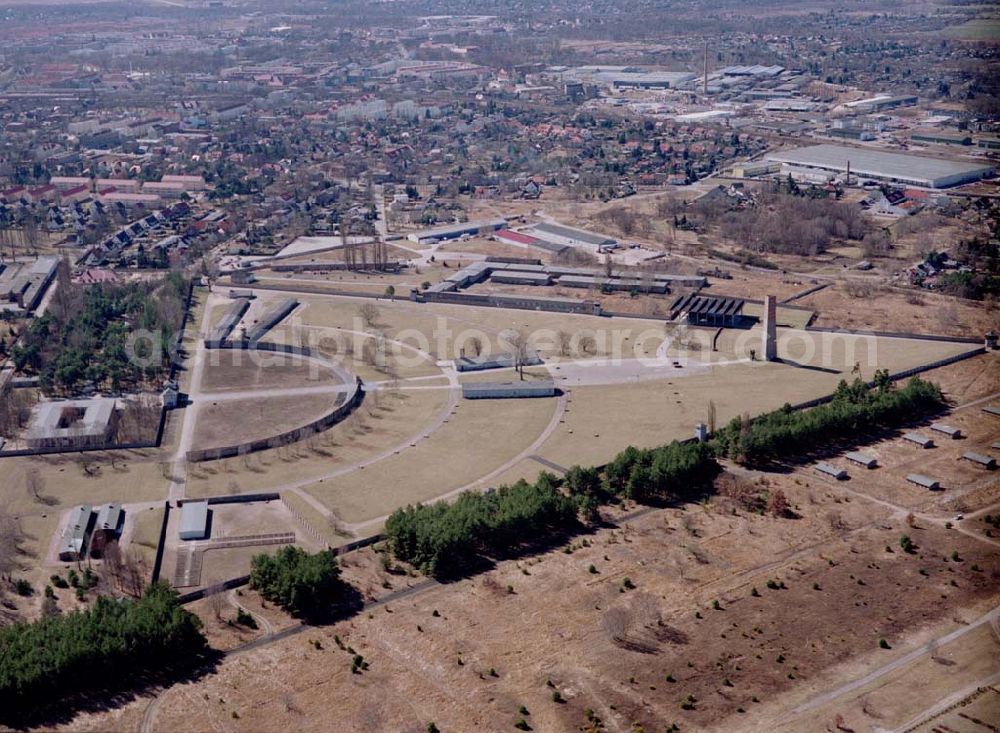 Aerial photograph Oranienburg - Brandenburg - 31.03.2003 Oranienburg - Brandenburg Gelände des ehem. KZ Sachsenhausen in Oranienburg / Brandenburg