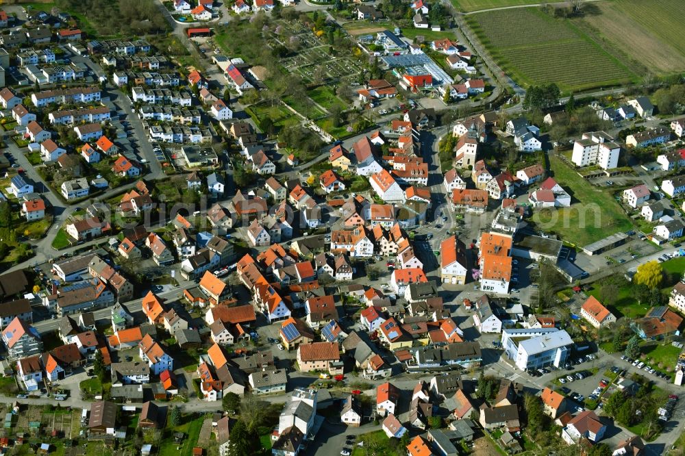 Willsbach from the bird's eye view: Town View of the streets and houses of the residential areas in Willsbach in the state Baden-Wurttemberg, Germany