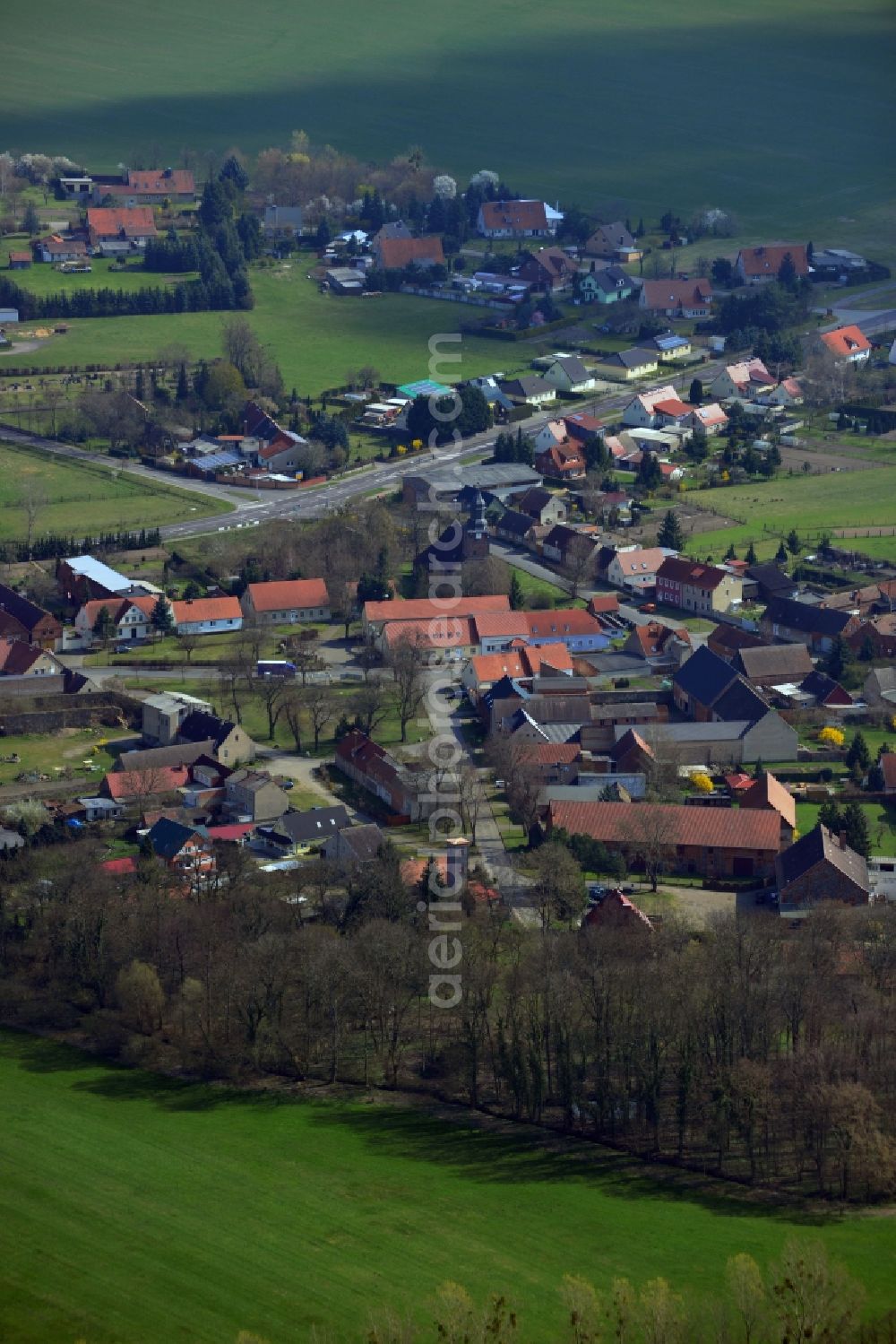 Aerial photograph Stegelitz - The City center and downtown Stegelitz in Saxony-Anhalt