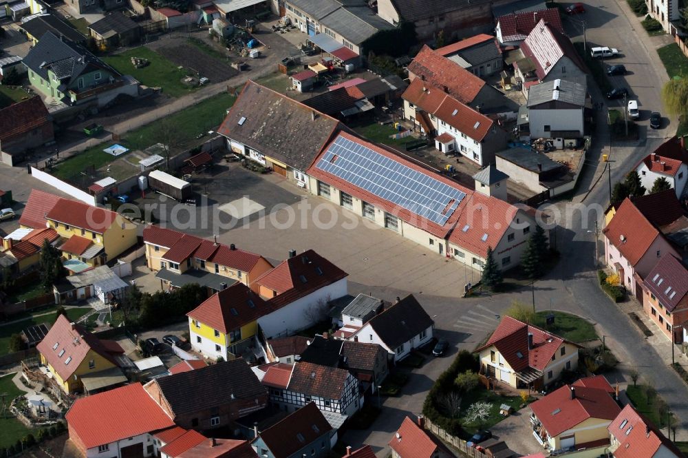 Straussfurt from above - City center of Straussfurt in Thuringia