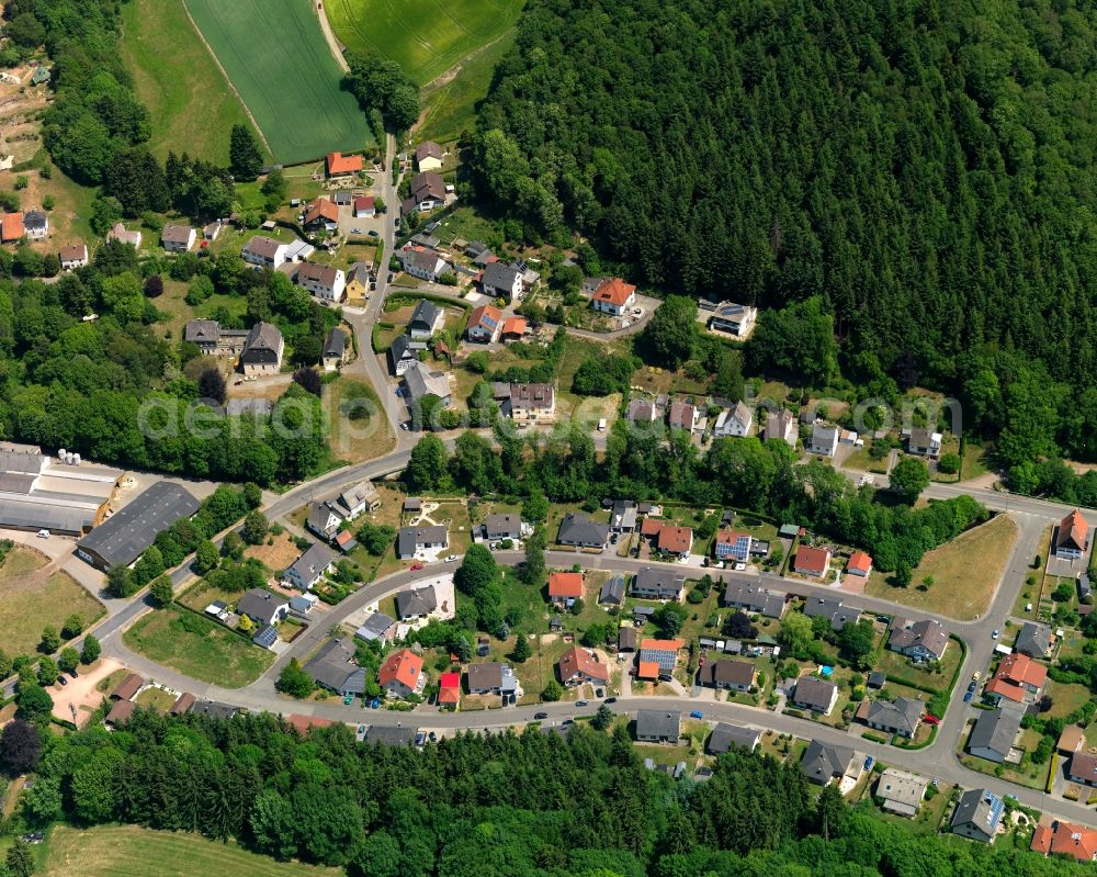 Aerial photograph Abentheuer - District view of Abentheuer in the state Rhineland-Palatinate