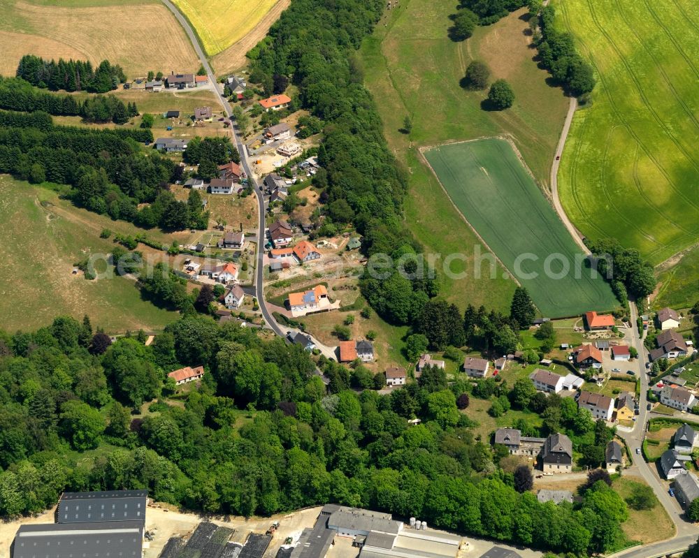 Abentheuer from above - District view of Abentheuer in the state Rhineland-Palatinate