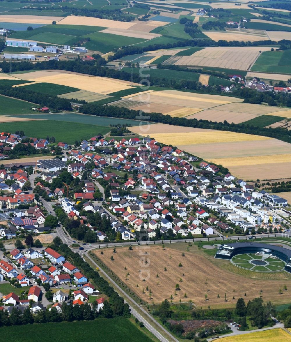 Aerial photograph Abstatt - Town View of the streets and houses of the residential areas in Abstatt in the state Baden-Wurttemberg, Germany