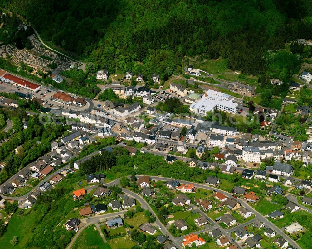 Adenau from the bird's eye view: Cityscape of Adenau in the state Rhineland-Palatinate