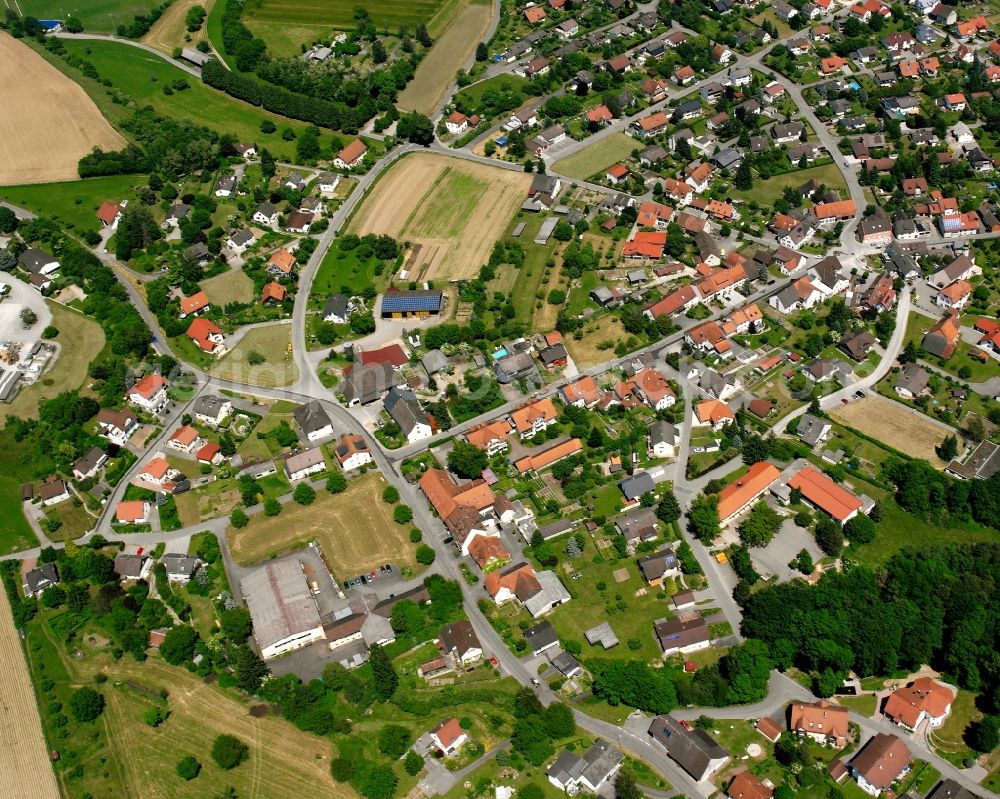 Altenburg from the bird's eye view: Town View of the streets and houses of the residential areas in Altenburg in the state Baden-Wuerttemberg, Germany