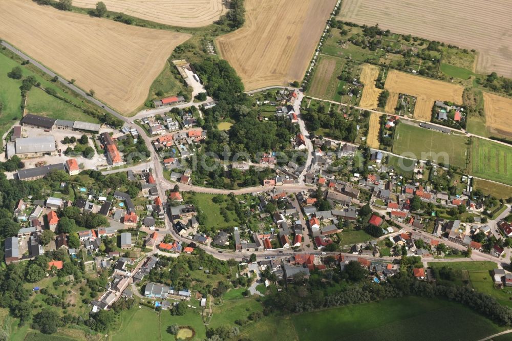 Aerial image Altenburg - Town View of the streets and houses of the residential areas in Altenburg in the state Saxony-Anhalt, Germany