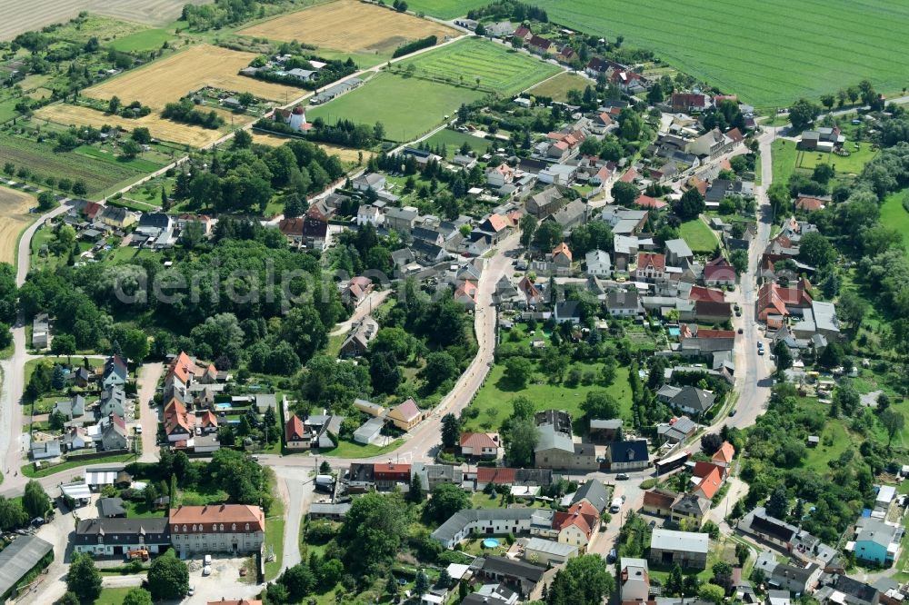 Altenburg from above - Town View of the streets and houses of the residential areas in Altenburg in the state Saxony-Anhalt, Germany