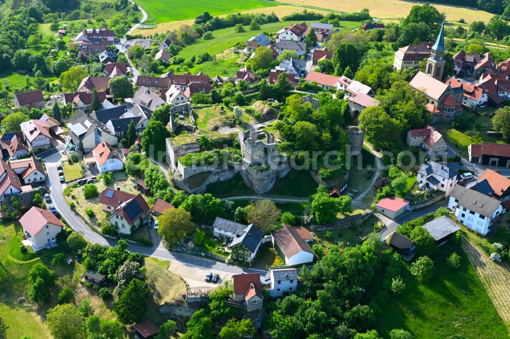 Aerial photograph Altenstein - Town View of the streets and houses of the residential areas in Altenstein in the state Bavaria, Germany