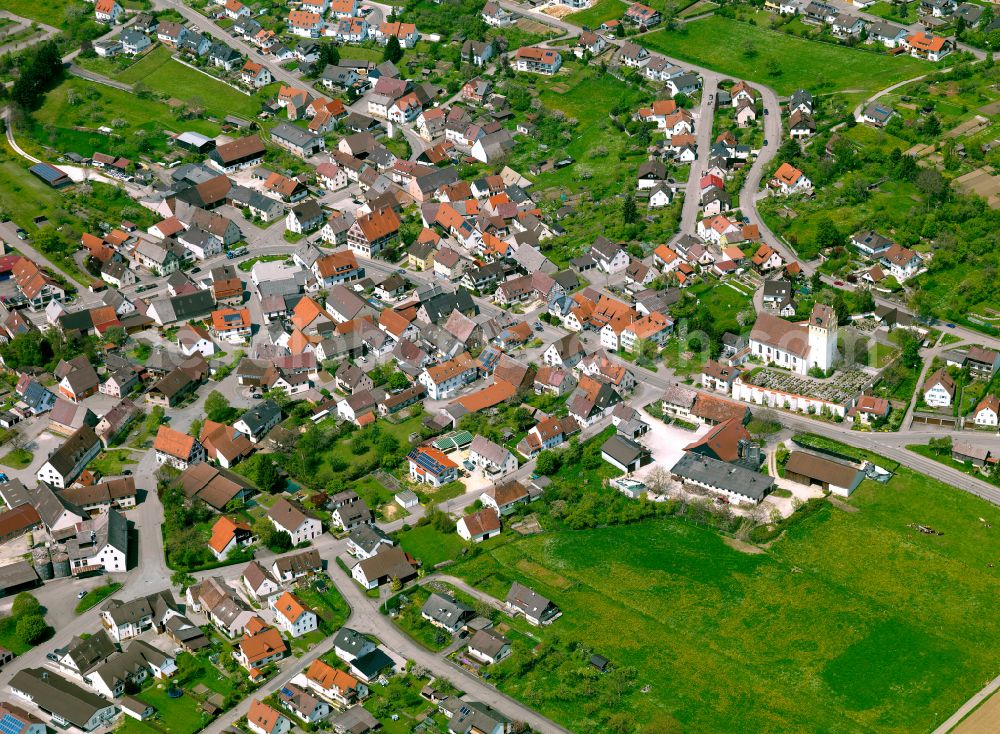 Aerial photograph Altheim (Alb) - Town View of the streets and houses of the residential areas in Altheim (Alb) in the state Baden-Wuerttemberg, Germany