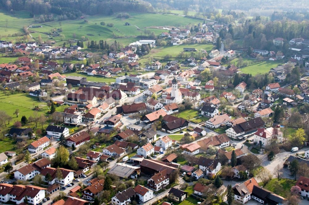 Andechs from the bird's eye view: Town View of the streets and houses of the residential areas in Andechs in the state Bavaria