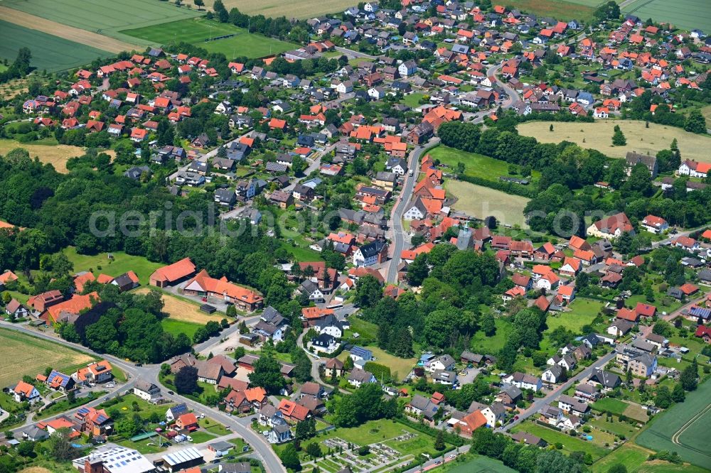 Aerial photograph Apelern - Town View of the streets and houses of the residential areas in Apelern in the state Lower Saxony, Germany