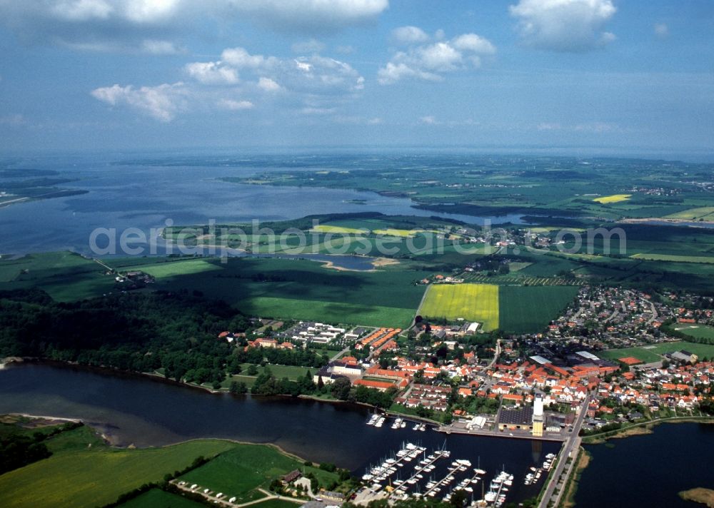 Aerial photograph Augustenborg - Town View of the streets and houses of Augustenborg at the Augustenborg fjord in Syddanmark, Denmark