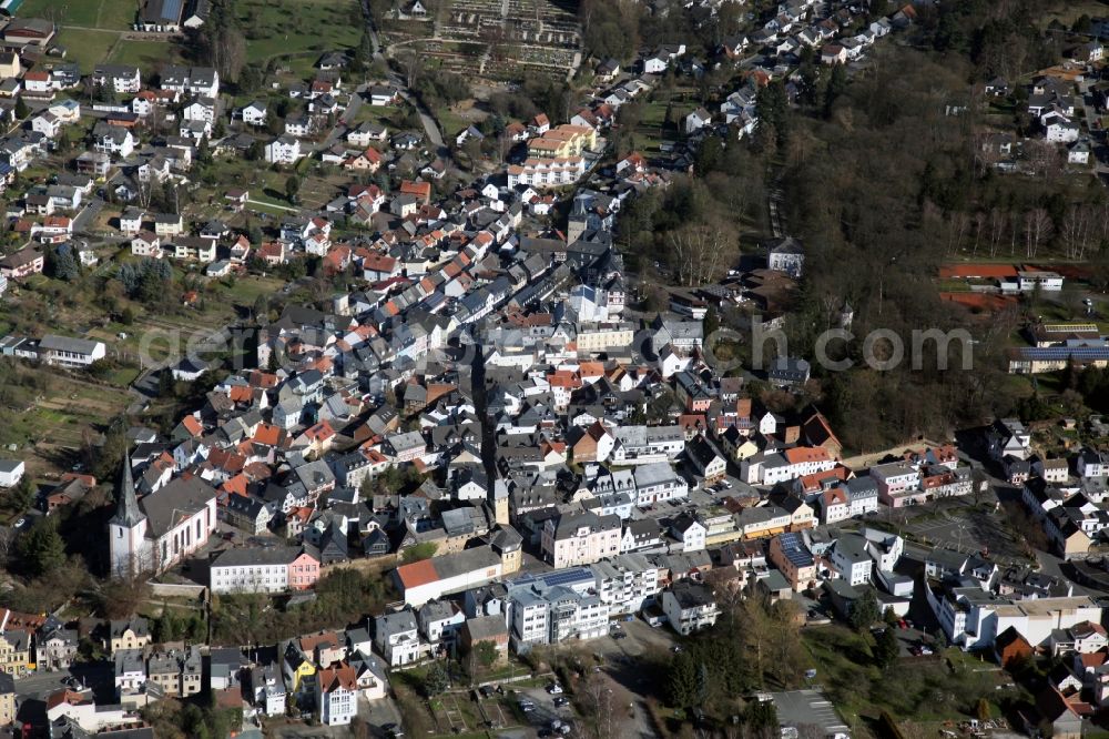 Aerial image Bad Camberg - View of Bad Camberg in the state of Hesse