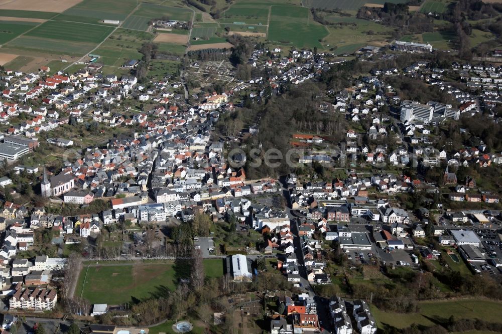 Bad Camberg from above - View of Bad Camberg in the state of Hesse