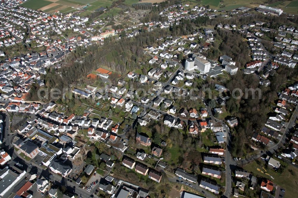 Bad Camberg from above - View of Bad Camberg in the state of Hesse