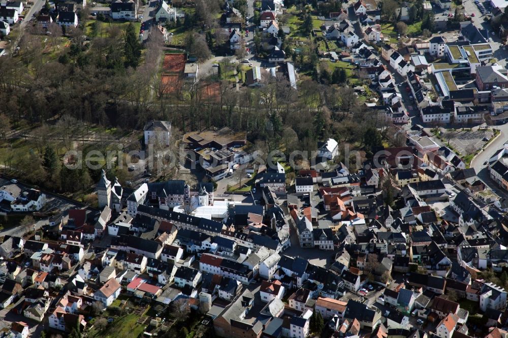 Bad Camberg from the bird's eye view: View of Bad Camberg in the state of Hesse