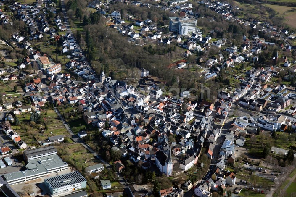 Bad Camberg from above - View of Bad Camberg in the state of Hesse