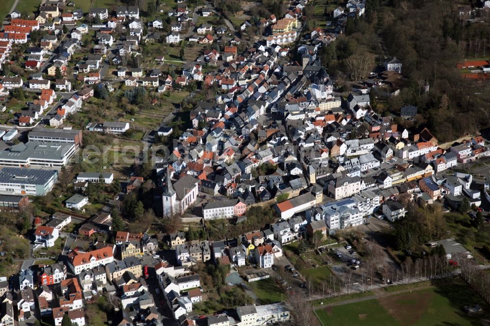 Bad Camberg from the bird's eye view: View of Bad Camberg in the state of Hesse