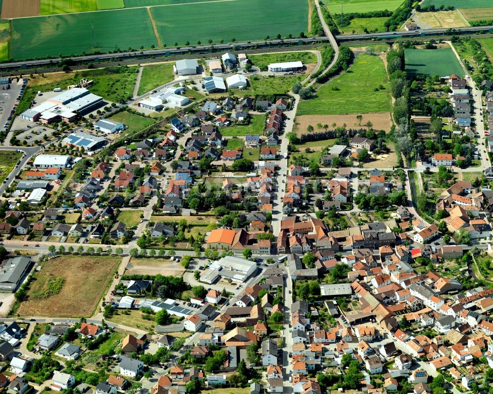 Bad Kreuznach Planig from above - Townscape of Bad Kreuznach district Planig, in Rhineland-Palatinate