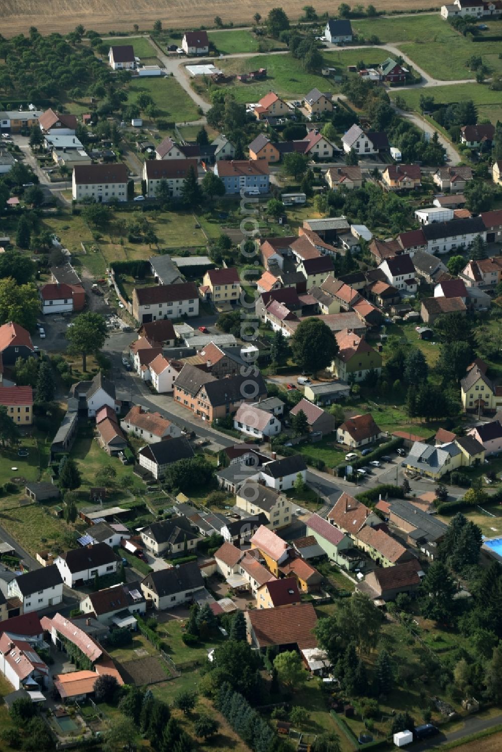 Aerial photograph Bad Langensalza - Town View of the streets and houses of the residential areas in Bad Langensalza in the state Thuringia