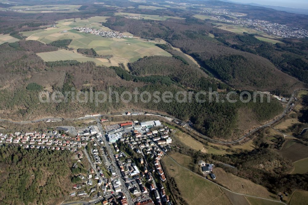 Bad Schwalbach from above - Local view of Bad Schwalbach in the state of Hesse