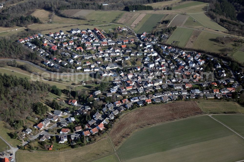 Bad Schwalbach Hettenhain from above - Local view of Bad Schwalbach Hettenhain in the state of Hesse