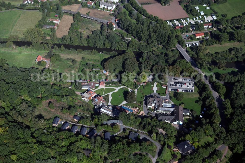 Bad Sobernheim from the bird's eye view: Local view of Bad Sobernheim in the state of Rhineland-Palatinate