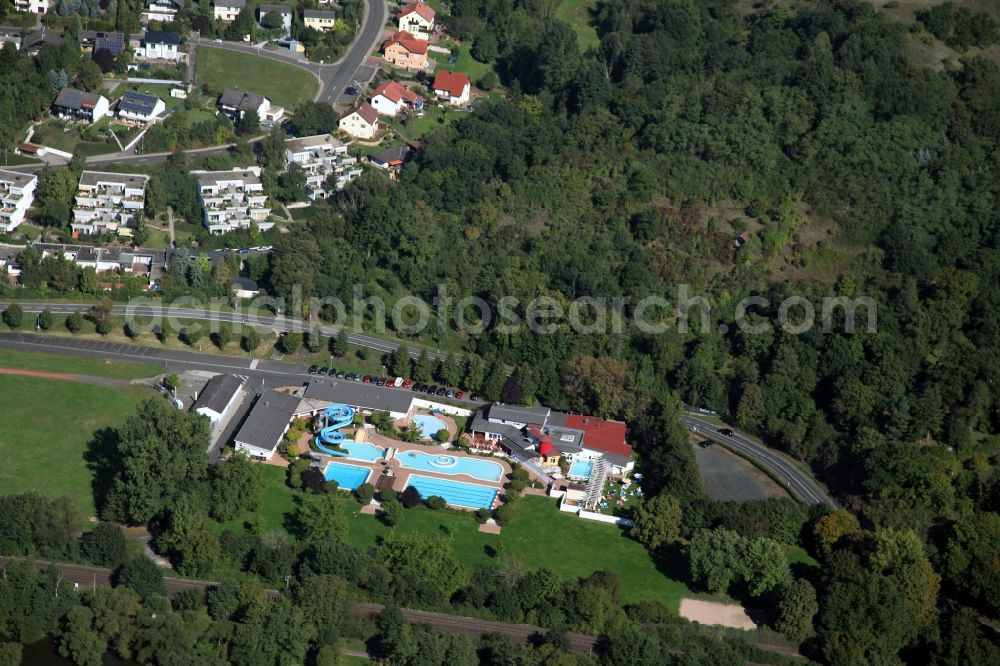 Bad Sobernheim from above - Local view of Bad Sobernheim in the state of Rhineland-Palatinate