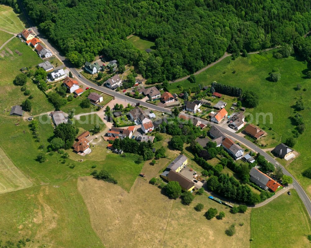 Aerial image Baumholder - View at Baumholder, Breitsesterhof district on the L176, in Rhineland-Palatinate