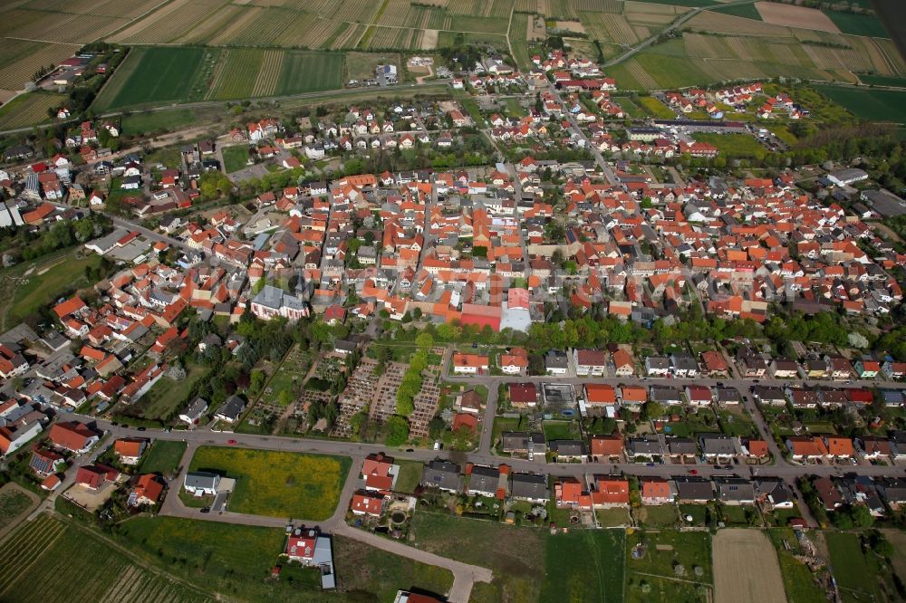 Aerial photograph Bechtolsheim - City - view of Bechtolsheim in Rhineland-Palatinate