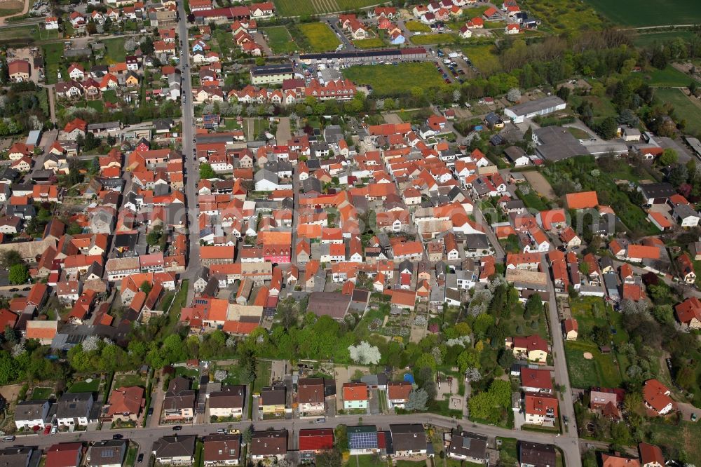 Bechtolsheim from the bird's eye view: City - view of Bechtolsheim in Rhineland-Palatinate