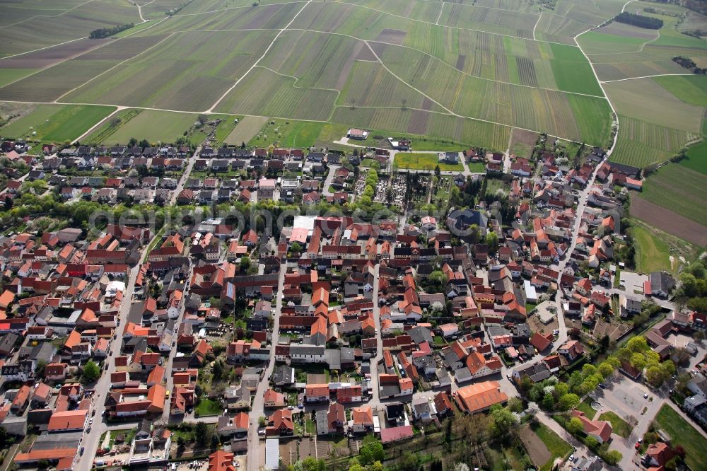 Aerial image Bechtolsheim - City - view of Bechtolsheim in Rhineland-Palatinate