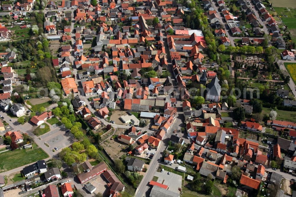 Bechtolsheim from the bird's eye view: City - view of Bechtolsheim in Rhineland-Palatinate