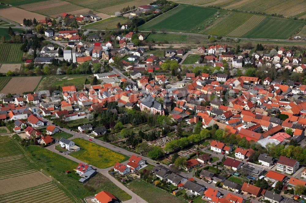 Bechtolsheim from above - City - view of Bechtolsheim in Rhineland-Palatinate