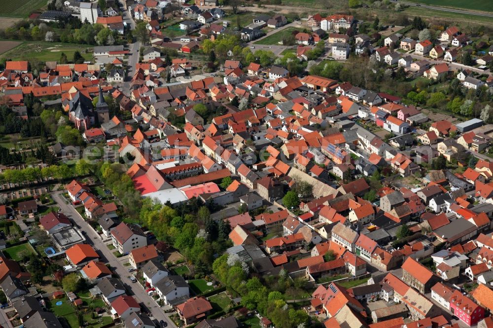 Aerial image Bechtolsheim - City - view of Bechtolsheim in Rhineland-Palatinate