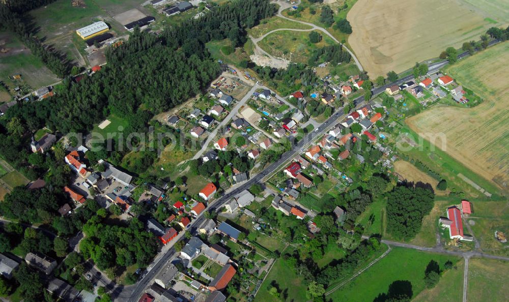 Berge from above - Blick auf den Ort Berge bei Nauen.