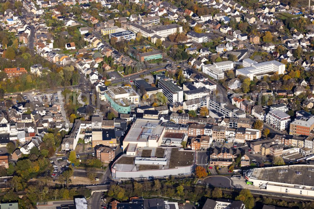 Aerial photograph Bergheim - View of the streets and houses of the residential areas in Bergheim in the federal state of North Rhine-Westphalia, Germany