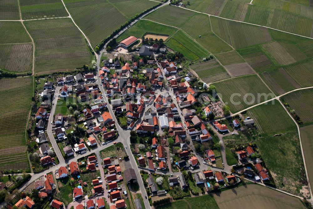 Aerial image Bermersheim vor der Höhe - City - view of Bermersheim vor der Höhe in Rhineland-Palatinate