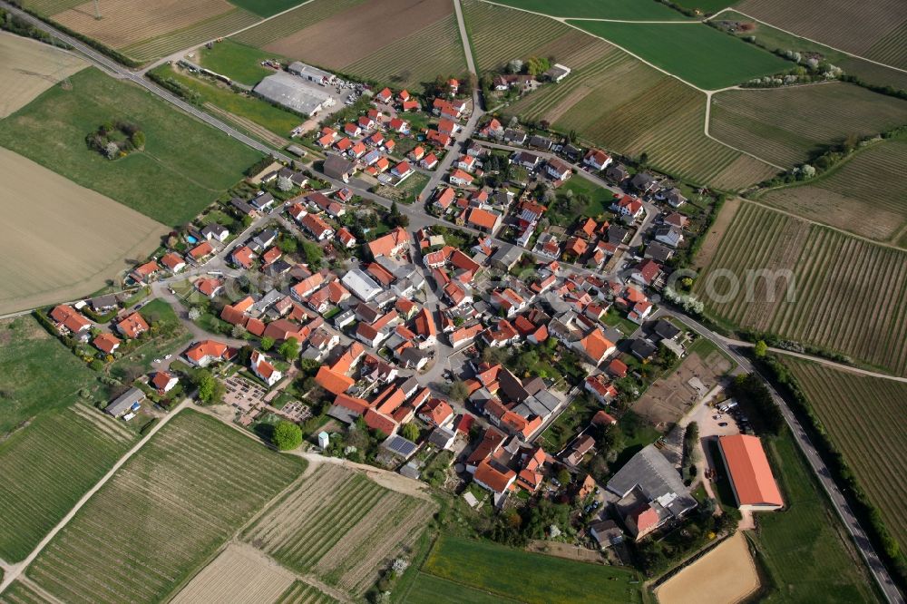 Bermersheim vor der Höhe from above - City - view of Bermersheim vor der Höhe in Rhineland-Palatinate