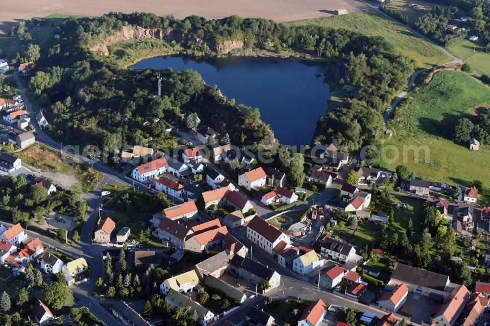 Aerial photograph Böhlitz - Town View of the streets and houses of the residential areas in Boehlitz in the state Saxony