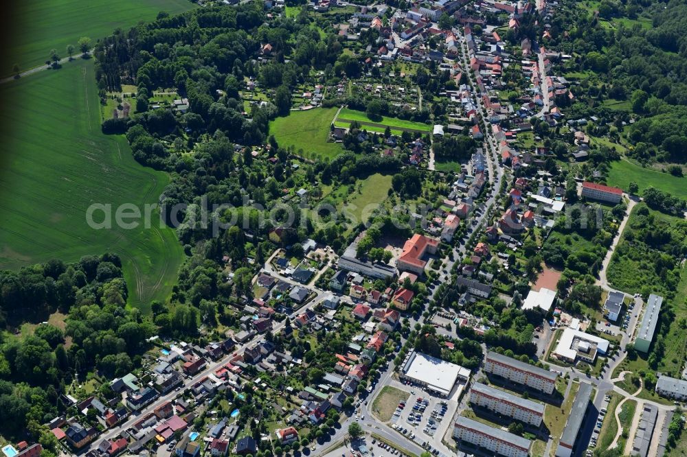 Aerial photograph Biesenthal - Town View of the streets and houses of the residential areas in Biesenthal in the state Brandenburg, Germany